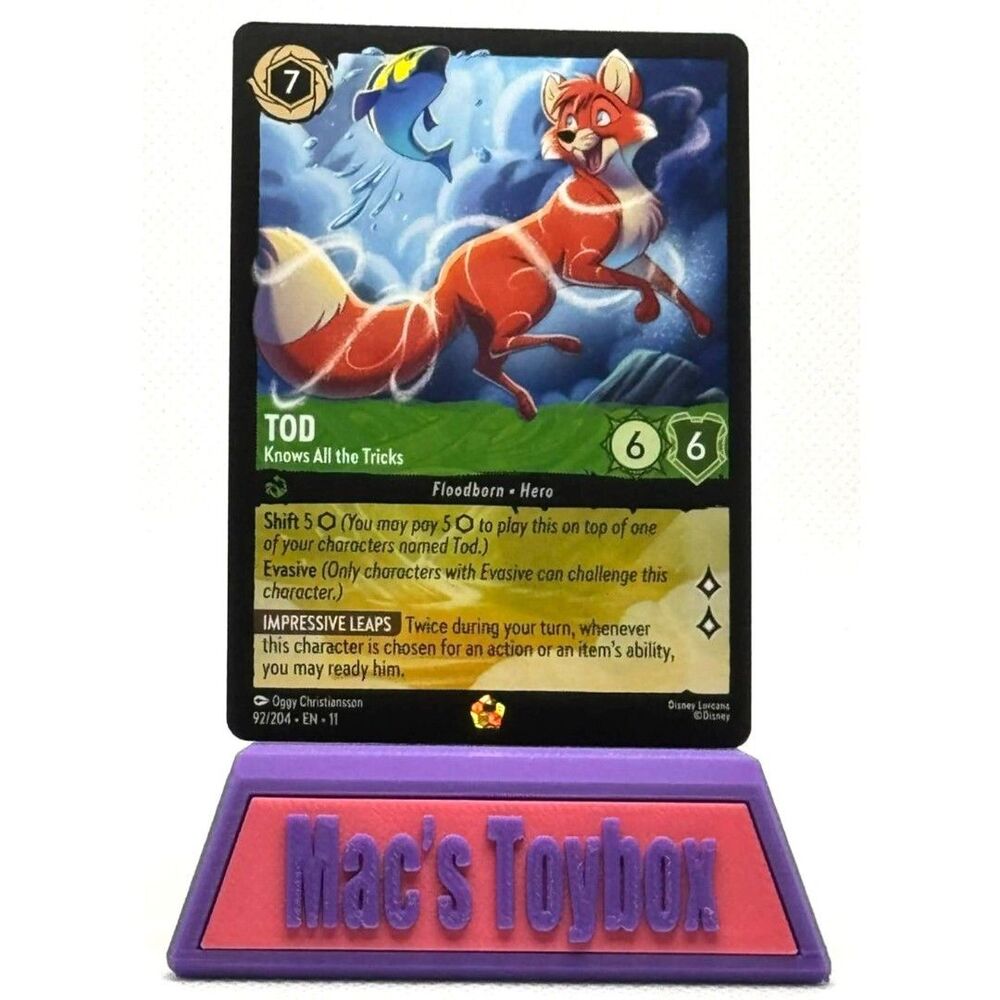 Lorcana Winterspell Tod Knows All The Tricks Legendary 92/204 TCG NM